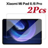 3Pcs Tempered Glass Cover For Xiaomi Mi Pad 5 6 Pro 11 Inch Screen Protector For Xiaomi Redmi Pad 10.6 Inch Tablet Film