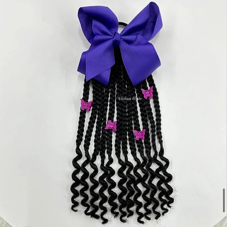 Black Africans Little Girl Passion Twist Headband Wig Children's Hair Accessories Baby Headdress Kids Jewelry Ornaments Headgear