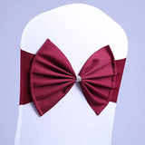 10/50pcs/Lot Bow Chair Sashes Band For Wedding Party Birthday Banquet Spandex Stretch Blend Chair Bow Tie Band Belt Ties Cover