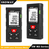 SNDWAY Laser Distance Meter Digital Rangefinder Mini Laser Tape Measure Range Finder Professional M/In/Ft Laser Measuring Meter