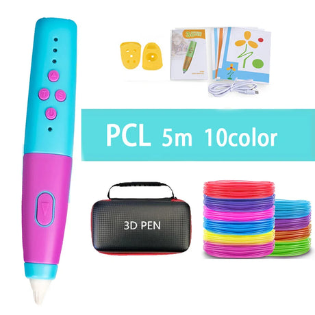 Ultimate 3D Printing Pen Set for Kids - Creative Educational Toys with PCL Filament for Fun and Imaginative Play!