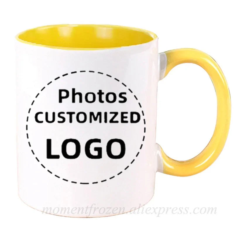 Customized Photos/Logo Printed DIY Coffee Mugs Personalized Tea Cups Drink Beer Milk Tableware Beer Drinkware Coffeeware Teaware