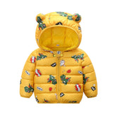 Better versatile Winter jacket boys and girls sweet cartoon print hooded warm coat 0-7 year old Bebe fashion children's clothing