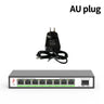 2.5g Switch 100/1000/2500Mbps RJ45 8 Ports 10Gbps SFP+ Slot Simple L2 Managed Network Switch plug and play Hub Internet Splitter