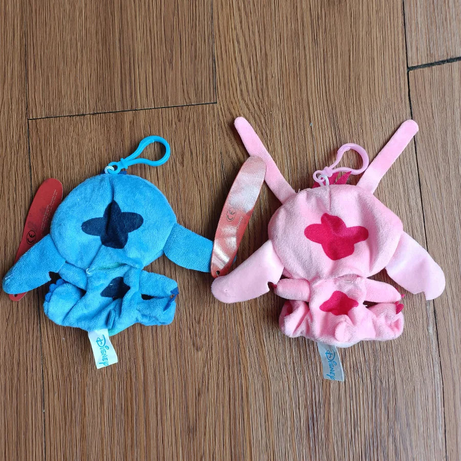 Wholesale 40pcs/lot 10cm cartoon anime Lilo Stitch Empty Plush Toys cute Stitch Unstuffed Doll keychain Skin only no Filling