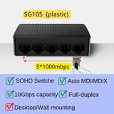 Tenda Gigabit Switch Ethernet 5/8Port 1000Mbps 10xFast Switch RJ45 Hub ethernet network switch SOHO Desktop Smart WIFI Switcher