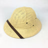 Novelty Men Straw Helmet Pith Sun Hats Men Vietnam War Army Hat Dad Boater Bucket Hats Safari Jungle Miners Cap