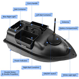 GPS Fishing Bait Boat w/ 3 Bait Containers Automatic Bait Boat 400-500M Remote Range Fishing Accessories Sea Ftackle