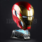 Cartoon Mk50 Wearable 1:1 Iron Man Figures Voice-activated Deformation Helmet Around Marvel Comics Animation Derivatives Toy