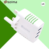 New UK Standard LED Charge Charger 3 ports USB Plug for Mobile Phone Travel Charger Universal Style Adapter