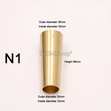 4PCS Pure Brass Covers Chair Cups Cabinet Covers Sofa Brass Tip Cap Furniture Tube Leg Protector Metal Legs Base GF48