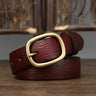 2.8cm Width Female Genuine Leather Belt Copper Pin Buckle Belts Women Jean Wild Cowskin Belts Fashion Simple New Waist Strap