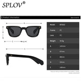 Luxury Square Men Sunglasses Fashion Gradient Driving Shades Eyewear Vintage Green Trendy Rivets Sun Glasses UV400