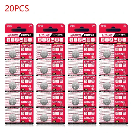 CR1220 3V Lithium Battery CR 1220 LM1220 BR1220 KCR1220 For Toy Watch Scale Calculator Car Remote Control Mouse Button Coin Cell