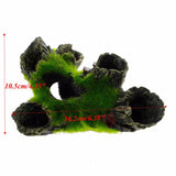 Aquarium Mountain View Moss Tree Moss Driftwood Resin Cave Fish Tank Ornament Decoration