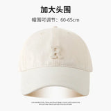 60-65cm 63-70cm Big Head Baseball Cap Men Women Soft Top Cotton Large Size Hat R Letter 2023 Fashion