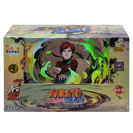 KAYOU Original Naruto Cards Uzumaki Sasuke Ninja Game Collection Rare Cards Box Flash Cards Toys For Children Christmas Gift