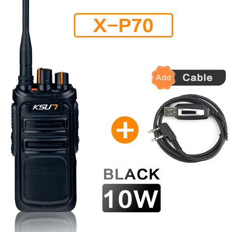 10W Walkie Talkie UHF Radio Handheld Walkie-Talkie Two-way Radio Communicator Woki Toki Scanner Intercom Long Range Antenna KSUN