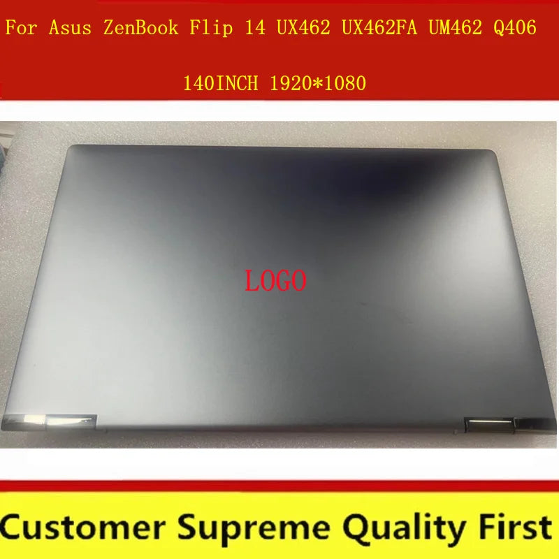 Genuine 140" IPS For Asus ZenBook Flip 14 UX462 UX462FA UM462 UM462D UM462DA laptop LCD screen glass display assembly Upper part