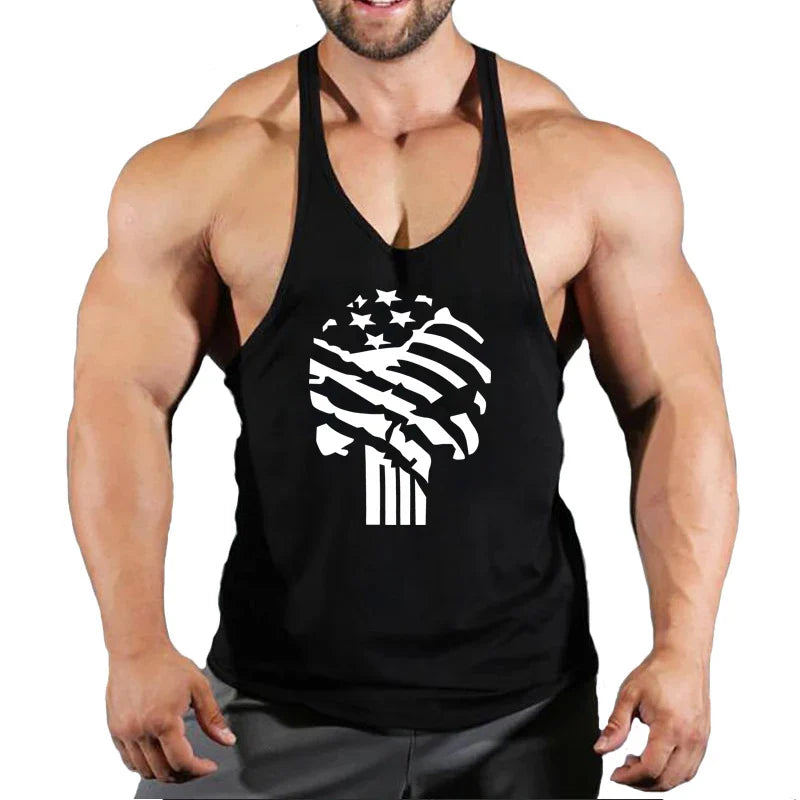 2021 Gym clothing cotton singlets Men's Undershirt bodybuilding tank top men fitness shirt muscle guys sleeveless vest Tank tops