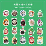 40 Pcs Cute Cat Stickers Kawaii Kitty Sticker Waterproof Cats Vinyl Decals Funny Kitten Decor For Decorations Scrapbook Journal