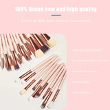 20 PCS Makeup Brush Set High Quality Cosmetics Eyeshadow Brush Professional Complete Beauty Tool Kit Female Make Up Accessories