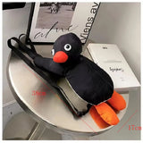 38cm Penguin Plush Backpack Cartoon Cute Penguin Plush Toy Soft Stuffed Animal Shoulder Bag for Birthday Best Gifts