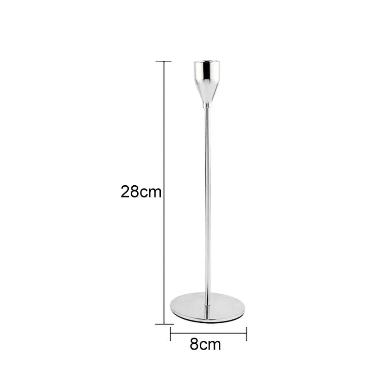 1 Set European Metal Candle Holder Exquisite Candlestick Candelabra Vintage Golden Wedding Decoration Home Living Room Decor