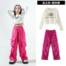 Jazz Dance Children's Trendy Autumn Street Dance Hiphop Training Dress Girl Model Naked Navel Walking Show Performance Dress