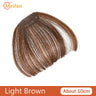 MEIFAN Synthetic False Bangs Clip-In Bangs Extension Natural Neat Fake Fringe Topper Hairpiece Invisible Clourse Hairpieces