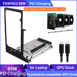 TH3P4G3 85W PD Charging Thunderbolt-compatible GPU Dock for Laptop Notebook to External Graphic Card 40Gbps for Macbook Windows