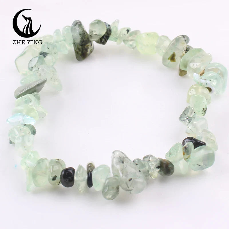 Stretch Natural 5-8mm Chips Bead Bracelet Healing Crystal Energy Fashion Jewelry for Women Men Girl Birthday Gift