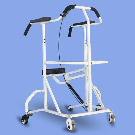 Elderly Trolley Walker with 4 Wheels Mobility Aids Disabled Stroke Hemiplegia Lower Limbs Rehabilitation Training Walking Stand