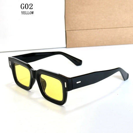 2024 New Square Sunglasses For Men Vintage Fashion Glasses Luxury Retro Sunglasses Women Trendy Gafas De Sol Hombre Sonnenbrille