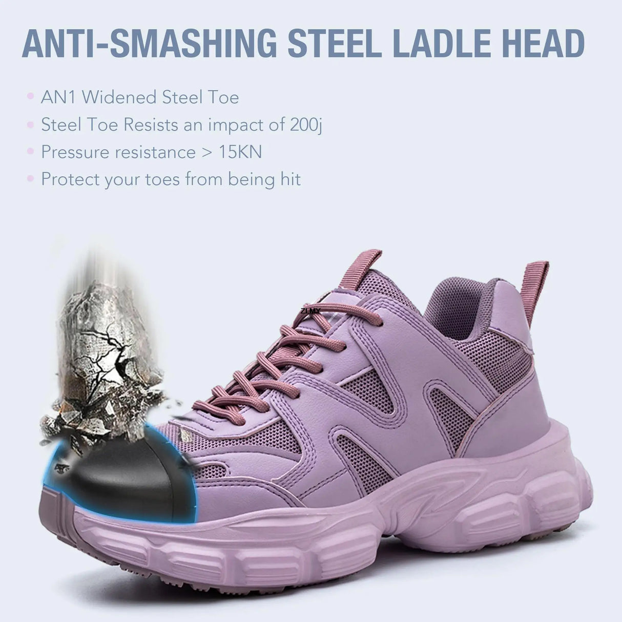 Women Safety Shoes New Steel Toe Work Safety Boots Breathable Working Sneaker Lightweight Sport Work Shoes Woman Boot Industrial