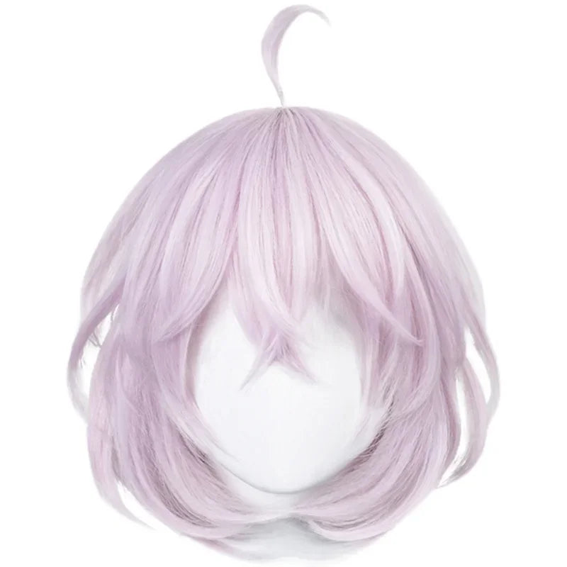 Senju Kawaragi Cosplay Wig Anime Tokyo Revengers Senju Kawaragi Purple Pink Short Heat Resistant Synthetic Hair Halloween Wigs