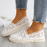 2023 New Lace Hollow Out Breathable Mesh Summer Flats Casual Crochet  Bohemia Shoes Platform Sneakers for Women Zapatillas Mujer