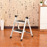 Fashion Home High Stools Kitchen Multifunctional Ladder Chair Anti-skid Pedal Folding Ladder Safety Load-bearing 2 Step Ladder