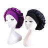 New 2 Pieces Silky Sleep Cap Women's Satin Bonnet Night Elastic Head Cover Hat Curly Hair Nightcap Night Hat Unisex Cap De Nuit