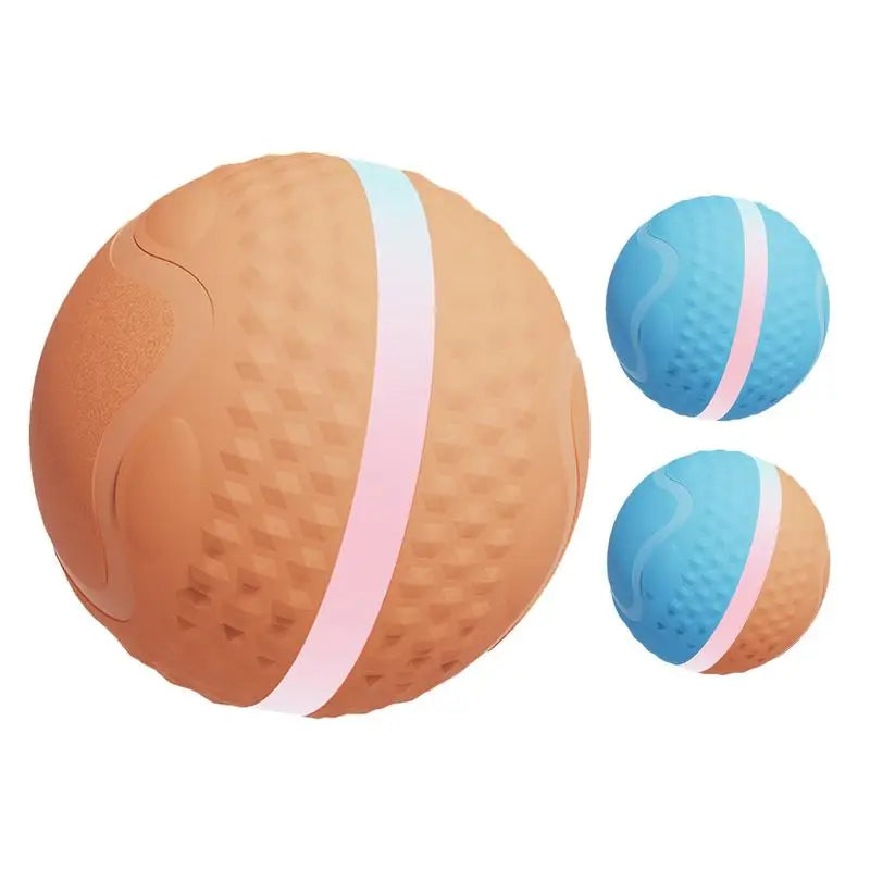 Moving Dog Toy Smart Interactive Pet Ball Automatic Moving Ball Rotating Waterproof Dog Chew Toy Ball for Backyard Park Garden