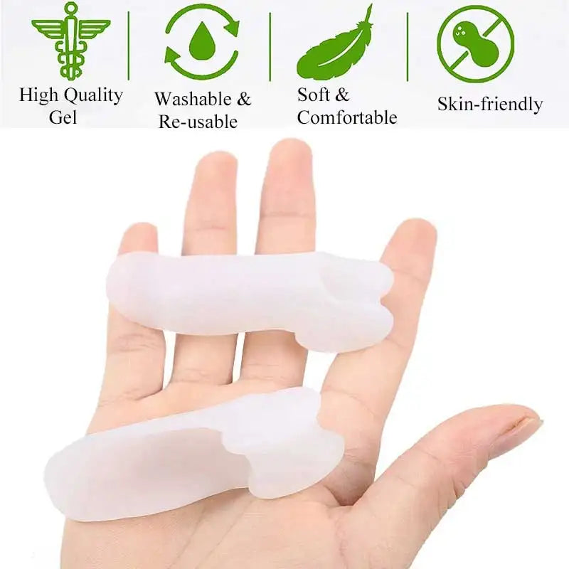 1/2 /6Pairs Gel Little Toe Bunion Guard Bunionette Corrector Separators Tailor’s Bunion Pain Relief Absorbs Pressure & Friction