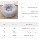 Round Warm Small Sleeping Cats Nest Blankets Habitats Cushions Dog Snuffle Mat Fluffy Light Weight Cama Para Gatos Pet Supplies