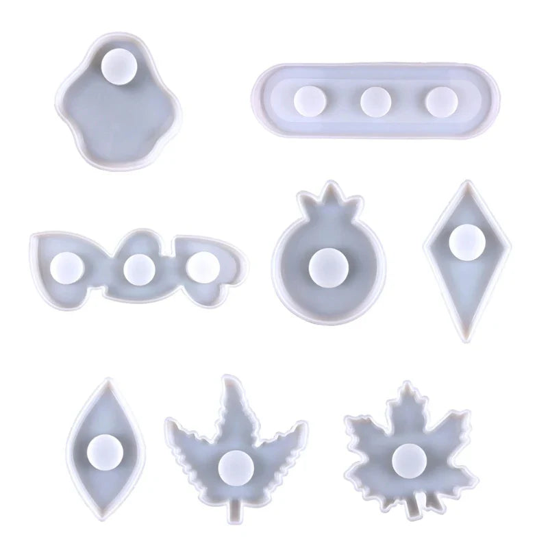 DIY Irregular Shaped Candlestick Silicone Mold 1/3 Holes Tealight Holder Base Tray Epoxy Resin Casting Mould Table Decor