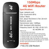 4G Wireless Router 150Mbps Network Modem4G Wifi Router With SIM Card Portable CPE Wireless Mobile Wi-fi Hotspot Networking Modem