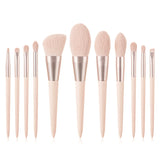 11PCS Makeup Brush Set Pink Girl Super Soft Foundation Make-up Eye Shadow Facial Makeup Tool Accessories Brochas Maquillaje