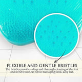 Shower Foot Scrubber Massager Cleaner Non-Slip Exfoliation Acupressure Massage Mat