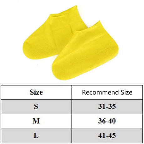 Anti-slip Latex Rain Boots Rain Shoe Cover Waterproof Shoes Cover Non-slip rain shoe protector Footwear Protector For Rainy Days