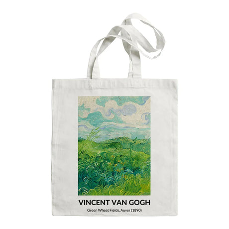 Van Gogh Painting Women Canvas Shoulder Bag High Capacity Tote Bag Aesthetics Shopping Bags Cotton Handbags Books Bag For Girls