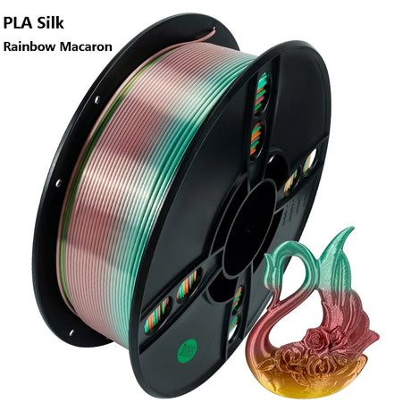 Tricolor 3D Printer Filament Silk PLA 3 Color for 3D Printing Plastic Materials 1.75mm 1KG Rainbow Spool No Bubble Multicolor