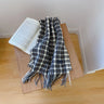 Japanese Korean Style Sweet Cute Plaid Children Scarf Autumn Winter Warm Boys Girls Knitted Wool Scarves